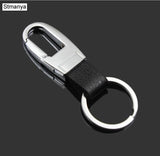 Fashion Leather key Chain New Men Women Metal Waist Hanging KeyChain Best Gift Key Ring jewelry
