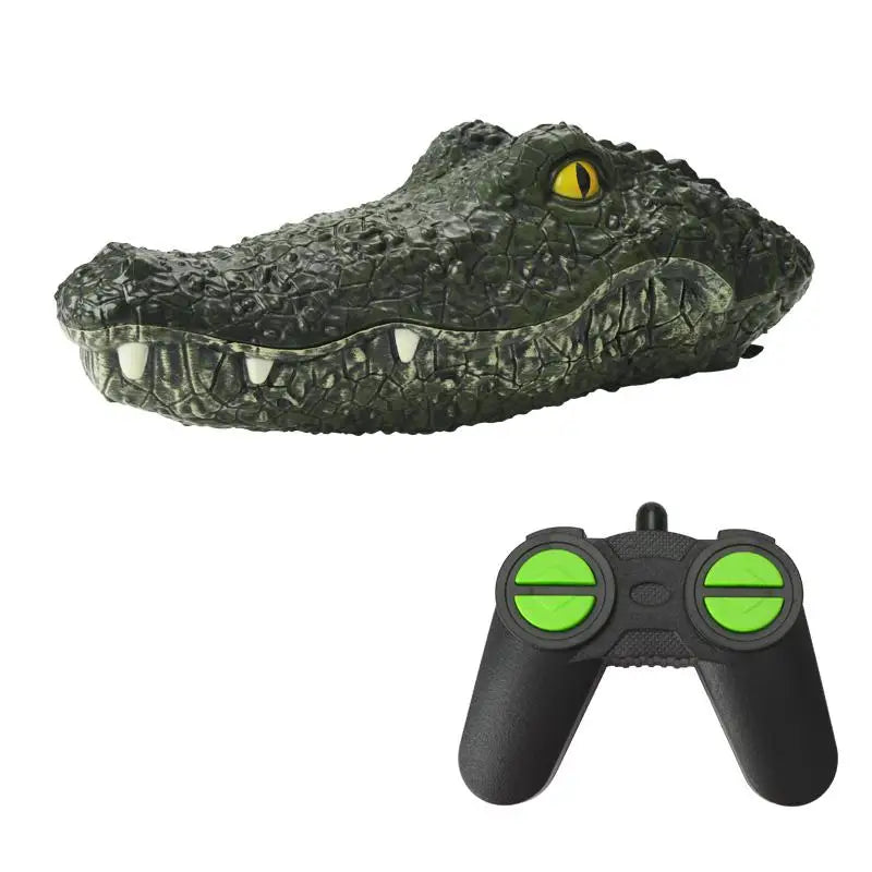 RC Speed Boat Simulation Crocodile Head 2.4G Remote Control Joke Alligator Decoy Electric Floating Summer Water Spoof Toys Gift