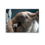 Black and White Man Lady Muscle Sculpture Canvas Painting Nude Posters and Prints Wall Art Pictures for Living Room Home Decor