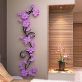 Fast 3D Romantic Rose Flower Wall Sticker Removable Home decor Decal Room Vinyl