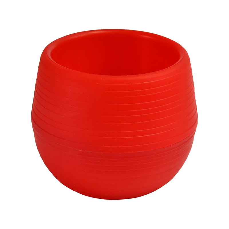 Creative Eco-friendly Colourful Mini Round Plastic Plant Flower Pot Garden Home Office Decor Planter Flower Pots