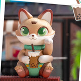Anime New Cassy Cat Drinks Series Mystery Box Anime Original Figure Collection Model Desktop Ornaments Doll Toys