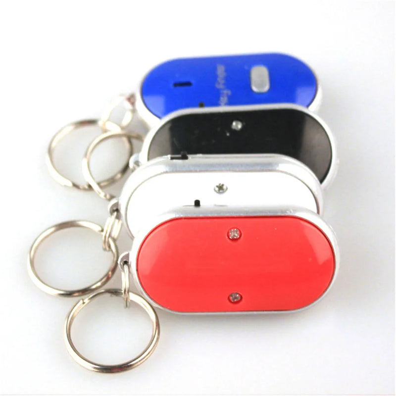 LT Wireless Whistle Key Finder Keychain Electronic Anti-Theft Ellipse Plastic Key Search Anti-Lost Device Car Keyrings Q-045