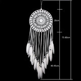 Feather Dream Catcher Indian Style Wall Hanging Wind Chimes For Car Ornaments Room Decor with Rattan Bead Dreamcatchers