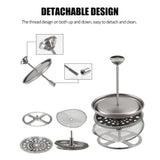 Lixada 750ml Titanium Cup Coffee Cup Mug French Press Pot Coffee Maker with Lid Outdoor Camping Cooking Pot