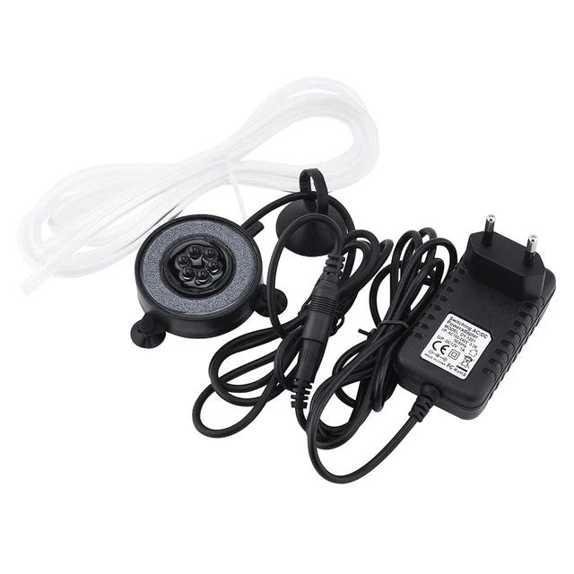 Underwater Submersible Fish Tank Light Color Changing LED Air Bubble Light Waterproof Aquarium Lamp Making Oxygen for Fish Tank