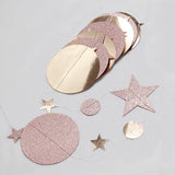 Christmas Decorations for Home Paper Star Dot Garland Flash Banner DIY Birthday Wedding Baby Shower Curtain 2022 Navidad Decor