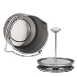 Lixada 750ml Titanium Cup Coffee Cup Mug French Press Pot Coffee Maker with Lid Outdoor Camping Cooking Pot