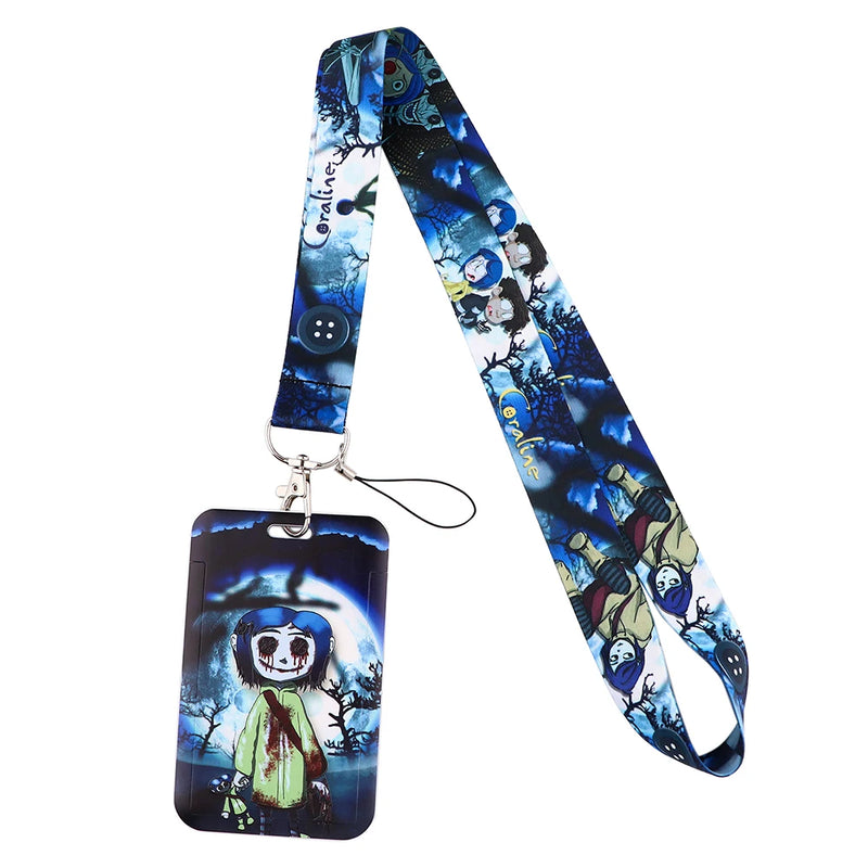 Killer Halloween Horror Movie Lanyard for Keychain ID Card Cover Passport Student Phone USB Badge Holder
