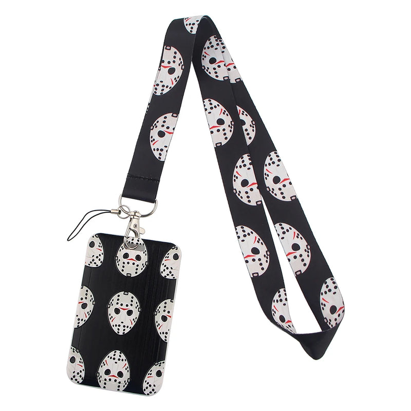 Killer Halloween Horror Movie Lanyard for Keychain ID Card Cover Passport Student Phone USB Badge Holder
