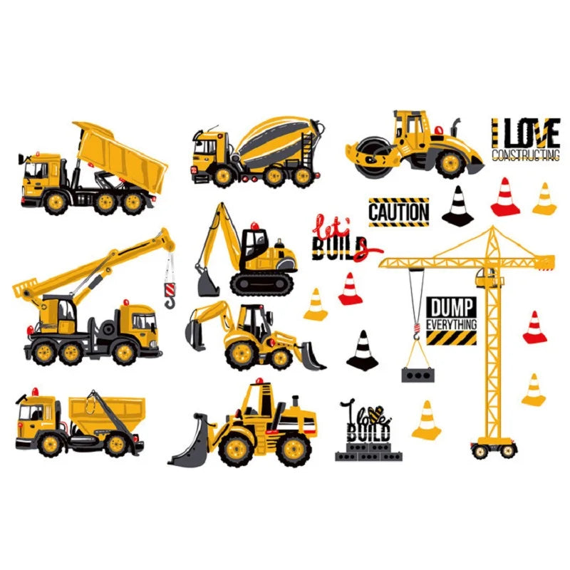 3D Supercross Vehicle Wall Stickers Wild jeep Broken Wall Poster Wall Art Car Decal Kids Room Decoration murals Boys Favors