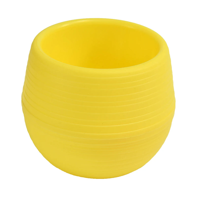 Creative Eco-friendly Colourful Mini Round Plastic Plant Flower Pot Garden Home Office Decor Planter Flower Pots