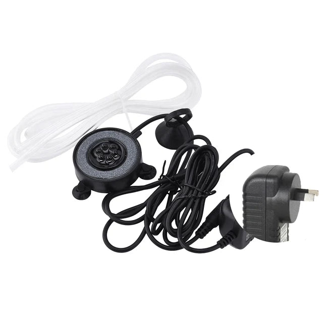 Underwater Submersible Fish Tank Light Color Changing LED Air Bubble Light Waterproof Aquarium Lamp Making Oxygen for Fish Tank