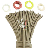 Noble Eagle 25FT 7.5M 550 10-core paracord 4mm outdoor Camping Survival tool PE fire rope fishing cotton line Parachute Hiking