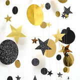 Christmas Decorations for Home Paper Star Dot Garland Flash Banner DIY Birthday Wedding Baby Shower Curtain 2022 Navidad Decor
