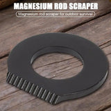 5PC Stainless Steel Outdoor Survival Camping Scraper Flint Bottle Opener Tools Black and Silver Fire Starter Lighter Camping