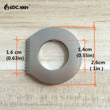 5PC Stainless Steel Outdoor Survival Camping Scraper Flint Bottle Opener Tools Black and Silver Fire Starter Lighter Camping