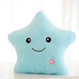 34CM Creative Toy Luminous Pillow Soft Stuffed Plush Glowing Colorful Stars Cushion Led Light Toys Gift For Kids Children Girls