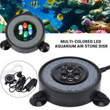 Underwater Submersible Fish Tank Light Color Changing LED Air Bubble Light Waterproof Aquarium Lamp Making Oxygen for Fish Tank