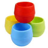 Creative Eco-friendly Colourful Mini Round Plastic Plant Flower Pot Garden Home Office Decor Planter Flower Pots