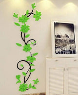 Fast 3D Romantic Rose Flower Wall Sticker Removable Home decor Decal Room Vinyl