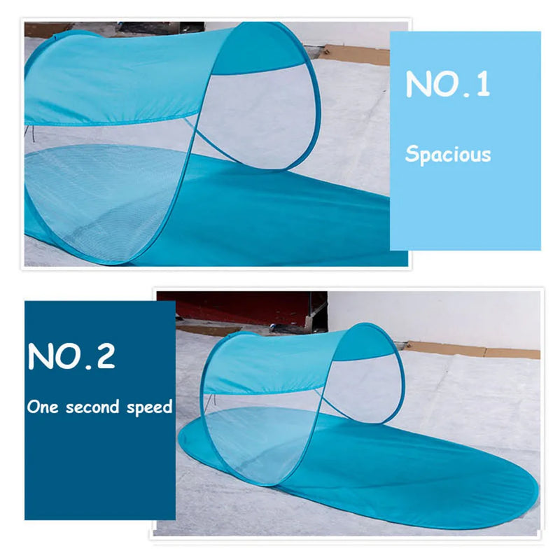 Foldable Tent Awning Sunshade Camping Canopy Sun Shelter Folding Beach Tents For Summer Beach Hiking Camping Nature Hike Tent
