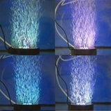 Underwater Submersible Fish Tank Light Color Changing LED Air Bubble Light Waterproof Aquarium Lamp Making Oxygen for Fish Tank