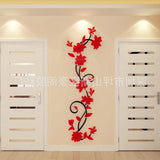 Fast 3D Romantic Rose Flower Wall Sticker Removable Home decor Decal Room Vinyl