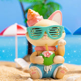 Anime New Cassy Cat Drinks Series Mystery Box Anime Original Figure Collection Model Desktop Ornaments Doll Toys