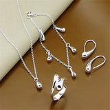Fine Jewelry Set 925 Sterling Silver Sideways Snake Chain Bracelet Necklace Sets For Women Men Fashion Charm Jewelry Gift