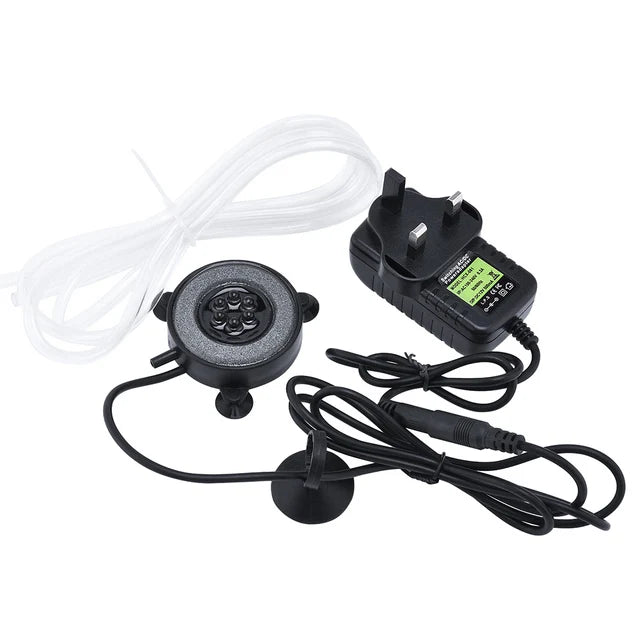 Underwater Submersible Fish Tank Light Color Changing LED Air Bubble Light Waterproof Aquarium Lamp Making Oxygen for Fish Tank