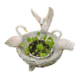 Resin Swan Ornament Creative Micro Landscape Rockery Furnishings for Outdoor Garden Courtyard Decoration In Stock