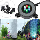 Underwater Submersible Fish Tank Light Color Changing LED Air Bubble Light Waterproof Aquarium Lamp Making Oxygen for Fish Tank