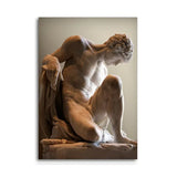 Black and White Man Lady Muscle Sculpture Canvas Painting Nude Posters and Prints Wall Art Pictures for Living Room Home Decor