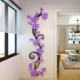 Fast 3D Romantic Rose Flower Wall Sticker Removable Home decor Decal Room Vinyl