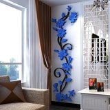 Fast 3D Romantic Rose Flower Wall Sticker Removable Home decor Decal Room Vinyl