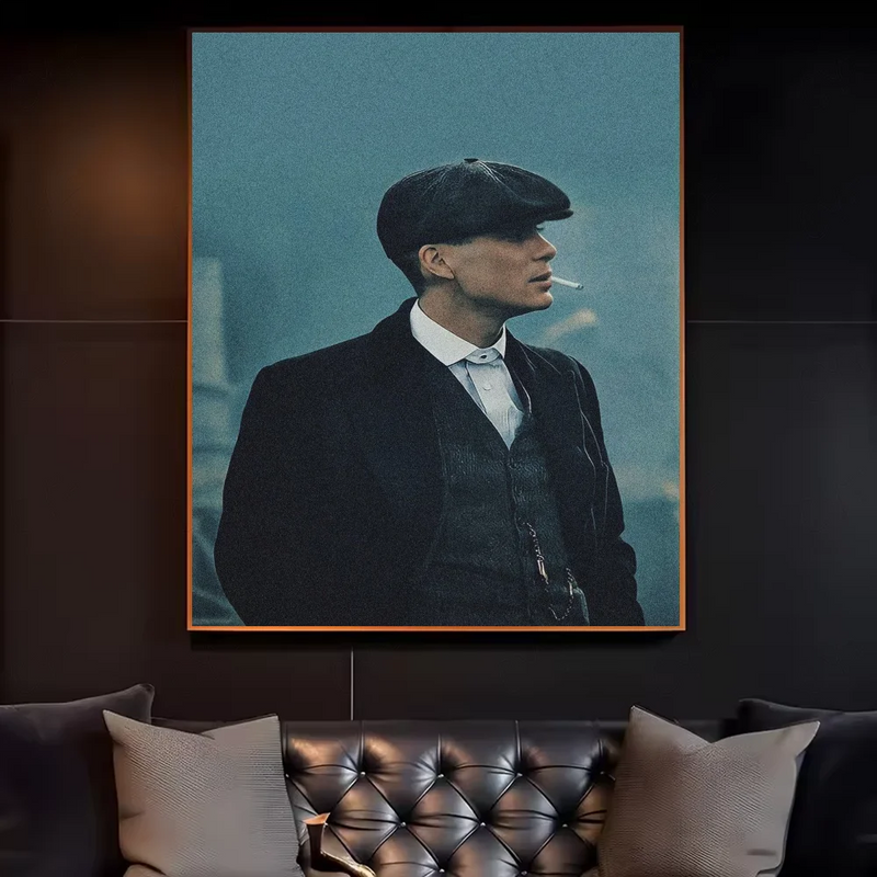 Movie P-Peaky B-Blinders Poster HD art sticky wall waterproof home living room bedroom bar aesthetic decoration