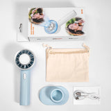 Portable Hand Fan Semiconductor Refrigeration Cooling 2200mAh Battery USB Rechargeable Mini Handheld Fan Air Cooler Outdoor