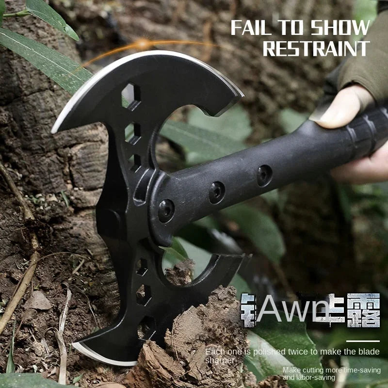 New Outdoor EDC Portable Multifunctional Engineer Axe Camping Survival Tactical Axe Mountaineering Firefighting Hammer Car Tools