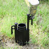 Awning Support Poles Beach Umbrella Windproof Awning Rod Holder Sturdy Camping Tent Pole Holder Portable Tent Fixed Tube Pole