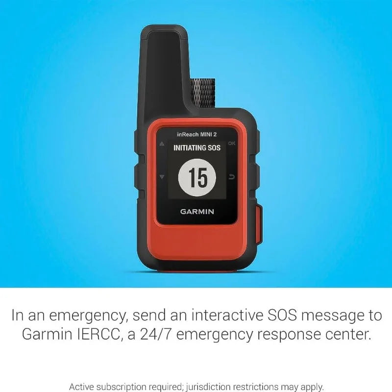 inReach Mini 2, Lightweight and Compact Satellite Communicator, Hiking Handheld, Orange - 010-02602-00