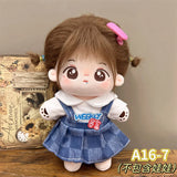 Doll Clothes For 20cm Idol Cotton Doll Outfit Accessories Bunny Onesie Jk Uniform Skirt Clothes DIY Collection Gift Without Doll