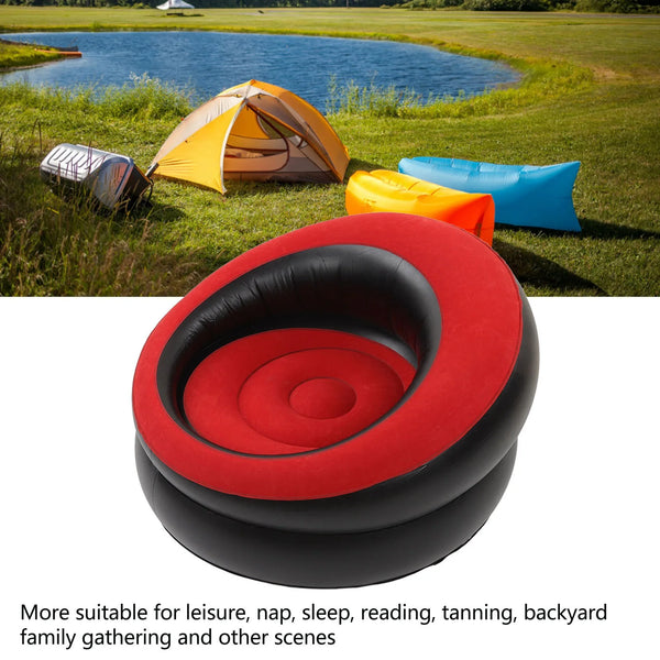 Inflatable Couch Inflatable Sofa Chair PVC Widely Applicable Ergonomic Design Fast Inflation for Living Room
