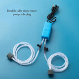 Mini Aquarium Air Pump Kit Oxygen Pump with Air Stone,Silent High Energy Efficient,USB Aquarium Filter, Fishing Tank Accessories