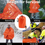 Emergency Sleeping Bag Survival Bag | Portable  Blanket Survival Gear Emergency Bivy Sack Bivvy Thermal Sleeping Bag Camping