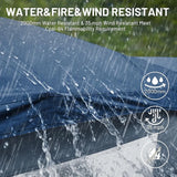 4 Person Instant Pop Up Hub Tent, Easy 60 Second Setup, Weather Resistant Camping Family Cabin Tent with Rain Fly and Carry Bag