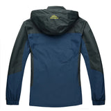 TRVLWEGO Camping Hiking Jacket Men Autumn Outdoor Sports Coats Climbing Trekking Windbreaker Travel Waterproof Jackets Black