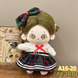 Doll Clothes For 20cm Idol Cotton Doll Outfit Accessories Bunny Onesie Jk Uniform Skirt Clothes DIY Collection Gift Without Doll