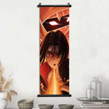 Akatsuki Hot Japanese Anime Poster Scroll Canvas Wall Hanging Painting Home Decor Itachi  Art Room Decoration Kid Gift Didara