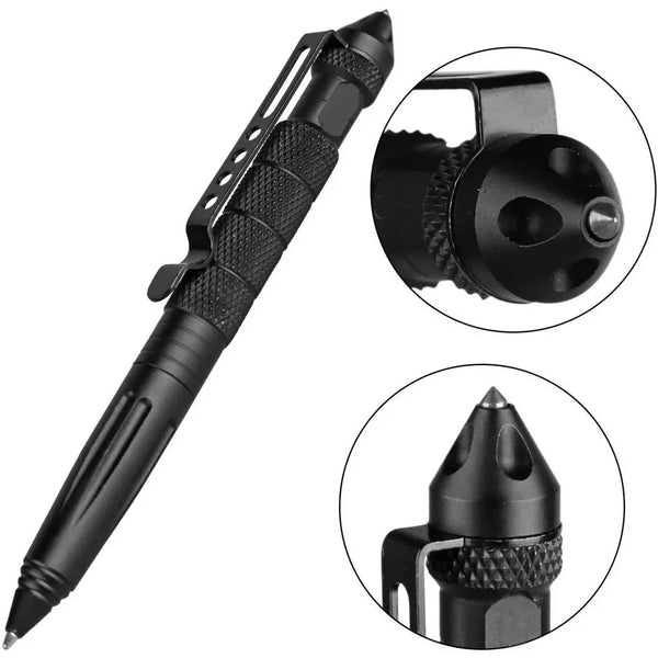 Military Tactical Pen Multifunction Aluminum Alloy Emergency Glass Breaker Pen Outdoor Camping Security Survival Tools Sanrenmu